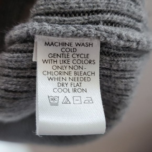 Calvin Klein Mens Gray Ribbed 1/4 Zip Sweater Size XXL Neutral Winter Preppy - Picture 8 of 10